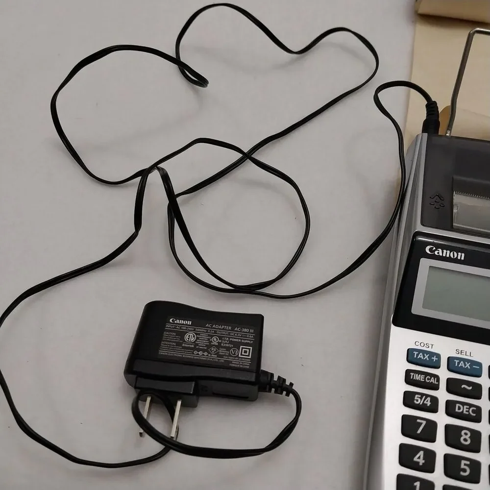 Canon Palm Printer P1-DH V 12 Digits Adding Machine #X20